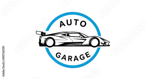 Auto Garage Logo Design Concept.