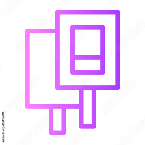 protest gradient icon