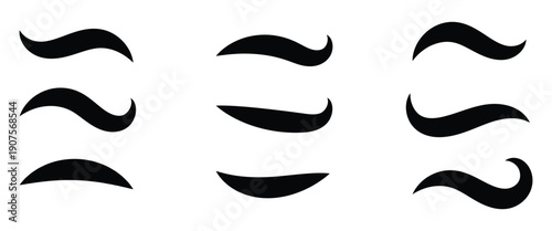 Hand drawn swoosh calligraphic element isolated on a white background are used to dynamic look for sports, sports, luxury brand logos. Vector illustration.