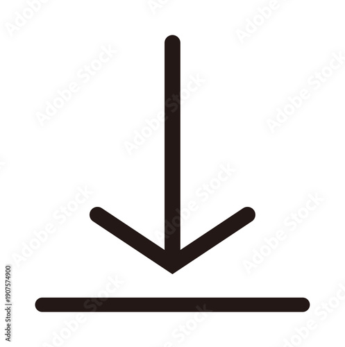 ダウンロードのシンプルアイコン