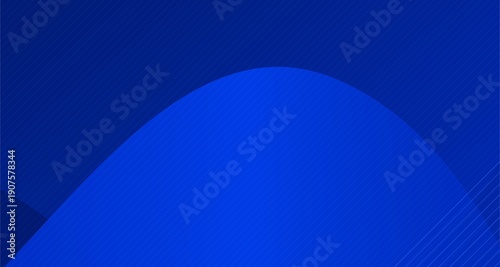 Blue gradient background with curved shape, for website or presentation template