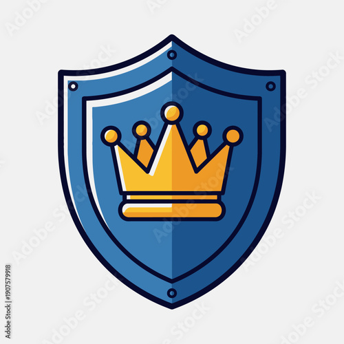 Blue Shield with Gold Crown.