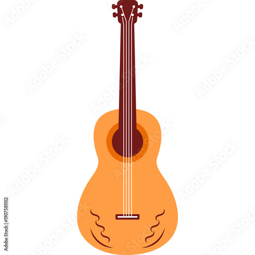 Ukulele Shape Illustration