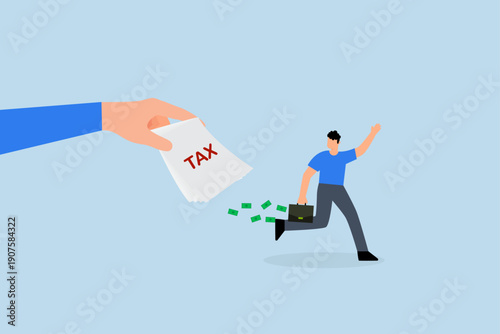 Tax evasion, frustrated businessman ran with full money from tax bills.