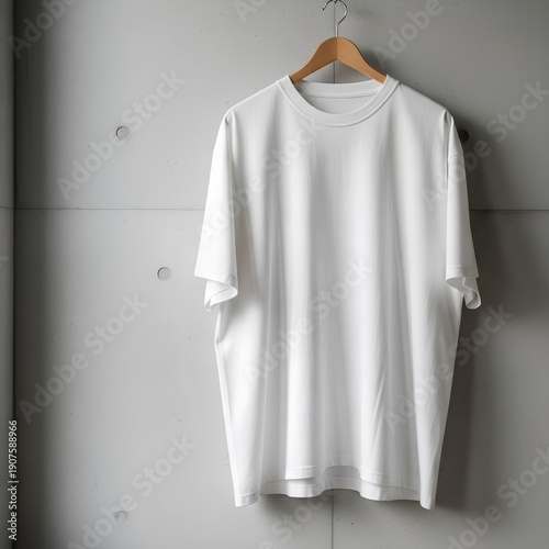 Hanging T-Shirt Mockup, Minimal Apparel Branding