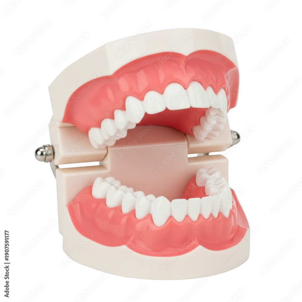 Obraz premium Dental model showing teeth alignment
