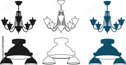 Decorative chandelier and ceiling light fixture lighting , chandelier, ceiling light, fixture, lighting, interior 