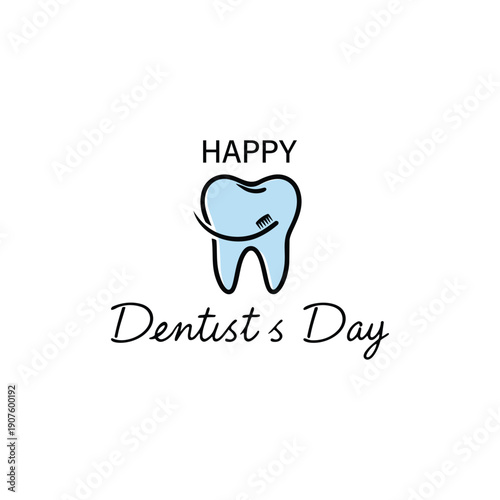 Happy Dentist Day Graphic Illustration