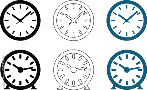 Round analog clock and alarm clock time timepiece , clock, analog clock, alarm clock, time, 