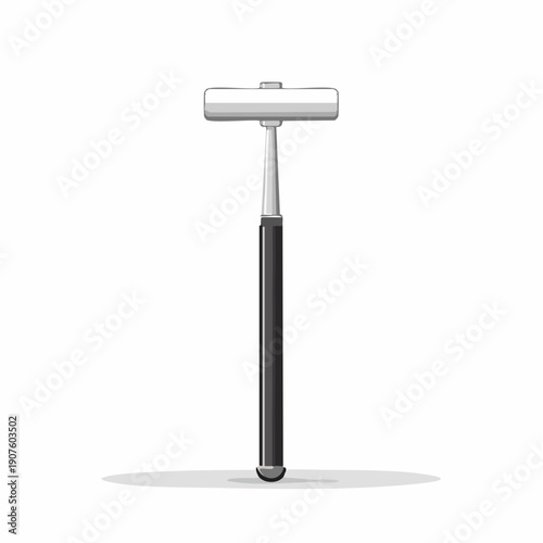 Surgical mallet illustration showcasing medical equipment with a clean design and detailed shading