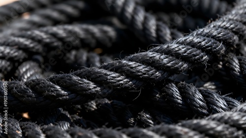 BlackRopeTextureCloseUp