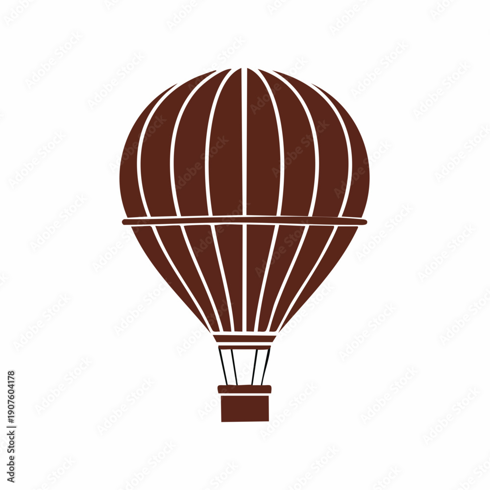 Obraz premium Vintage hot air balloon illustration evokes a sense of adventure and travel dreams