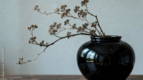 BlackVaseWithDriedBranches