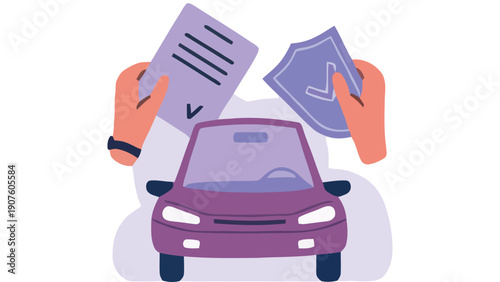 Insurance vector icons illustrating various protection concepts and services