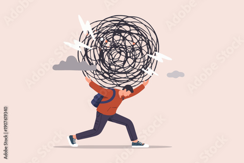 Person Carrying Heavy Burden