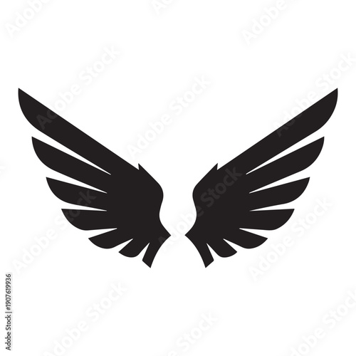 Angel Wings Symbol Logo Design