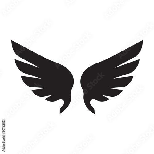 Angel Wings Symbol Logo Design