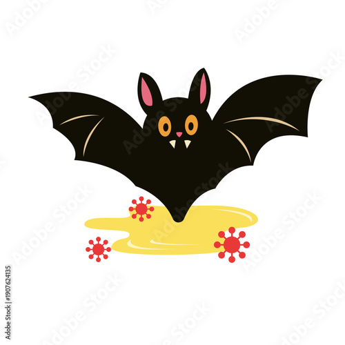 bat zoonosis. nipah virus transmission concept