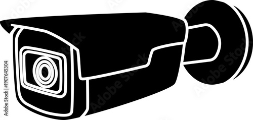 Security Camera CCTV Icon Sign Illustration