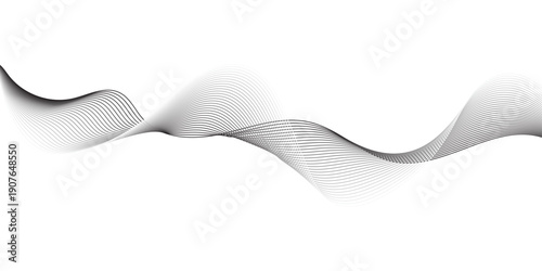 Abstract wave with halftone dotted texture.