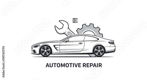 Automotive Repair Service Car Mechanic Tools.