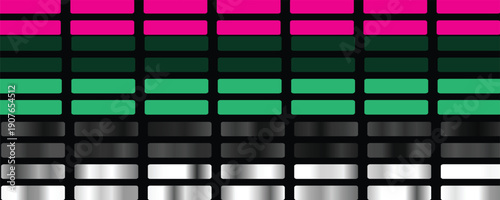 Colorful gradients collection. Green, blue, violet, purple and turquoise texture gradation backgrounds vector set. Shiny and bright gradient collection for gradient button, frame, ribbon and label.