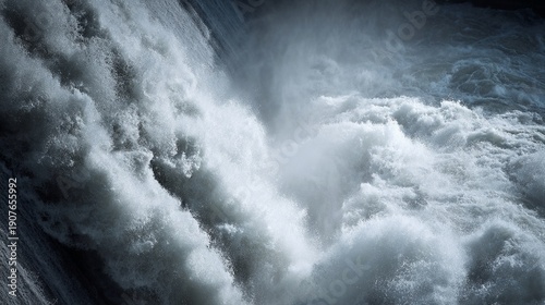 Hydroelectric Dam Turbine with Rushing Water / 水が激しく流れる水力発電所のタービン4