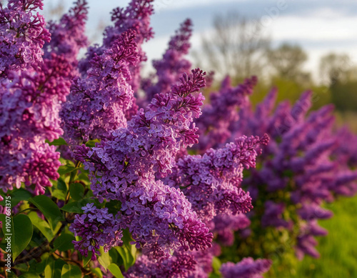 lilac flowers in the garden