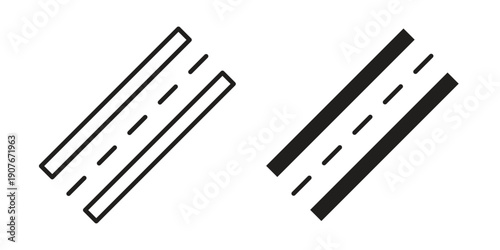 Road icons for web developers and designers,