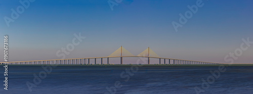 Sunshine Skyway Bridge Panorama over Tampa Bay, Florida