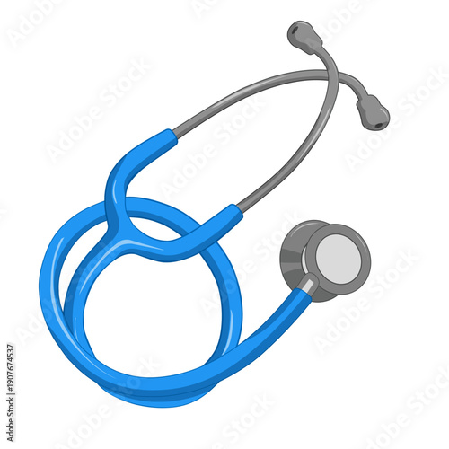 Medical Equipment Icons Set – Blood Pressure Monitor, Infrared Thermometer, Digital Thermometer, Stethoscope Vector