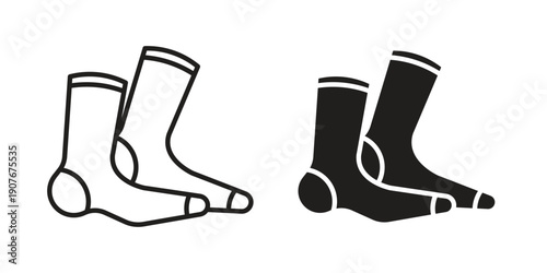 Women socks icons for web developers and designers,