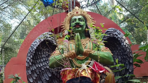 Idols of hindu gods in Van Vihar Ashram temple, Puri, Odisha, India