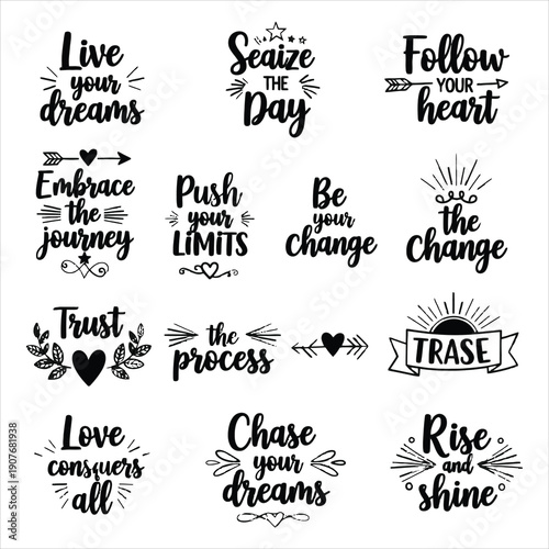 Inspirational quotes for motivation and positivity in business and daily life