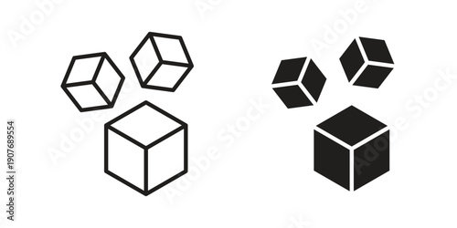 Sugar icons collection. Line vector sign, symbol for web and mobile