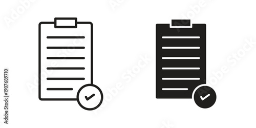 Survey icons collection. Line vector sign, symbol for web and mobile