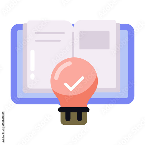 A flat style icon representing skill development