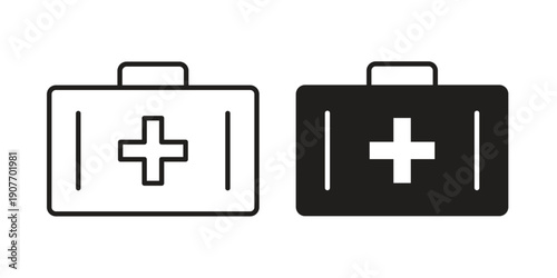 First aid icon suitable vector symbol for graphic design, logo, web site, social media