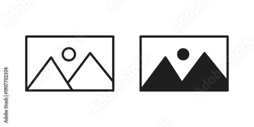 Gallery icon suitable vector symbol for graphic design, logo, web site, social media