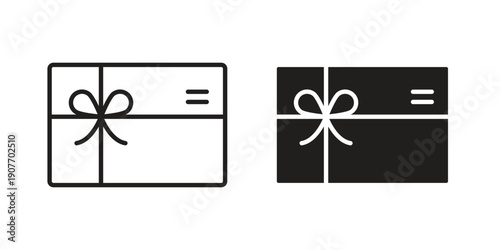 Gift card icon suitable vector symbol for graphic design, logo, web site, social media