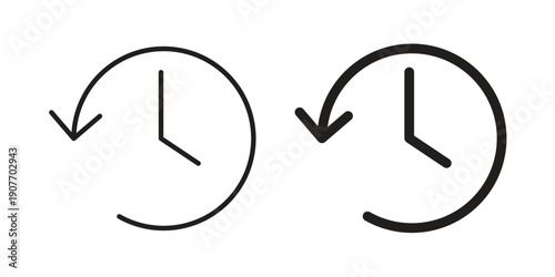 History icon suitable vector symbol for graphic design, logo, web site, social media