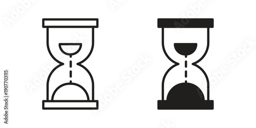 Hourglass icon suitable vector symbol for graphic design, logo, web site, social media