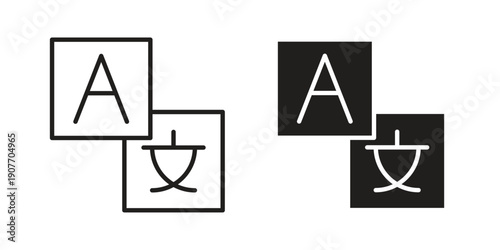 Language icon suitable vector symbol for graphic design, logo, web site, social media