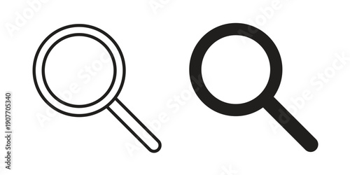 Loupe icon suitable vector symbol for graphic design, logo, web site, social media