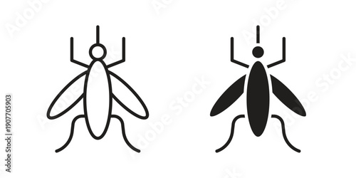 Mosquito icon suitable vector symbol for graphic design, logo, web site, social media