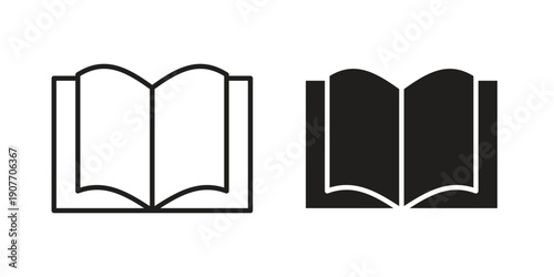 open book icon suitable vector symbol for graphic design, logo, web site, social media