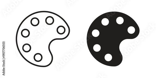 Palette icon suitable vector symbol for graphic design, logo, web site, social media