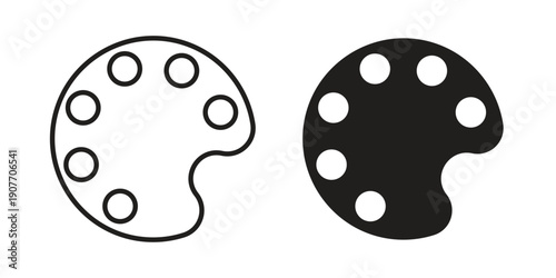 Palette icon suitable vector symbol for graphic design, logo, web site, social media