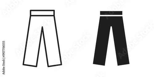 Pants icon suitable vector symbol for graphic design, logo, web site, social media