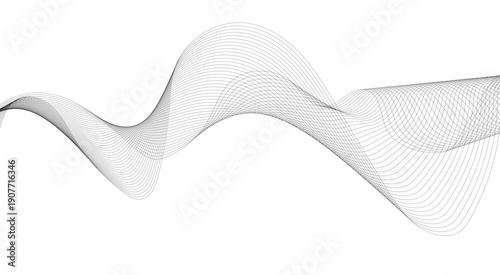 Seamless pattern with waves Abstract white paper wave background. abstract gradient and white wave curve lines banner background design.